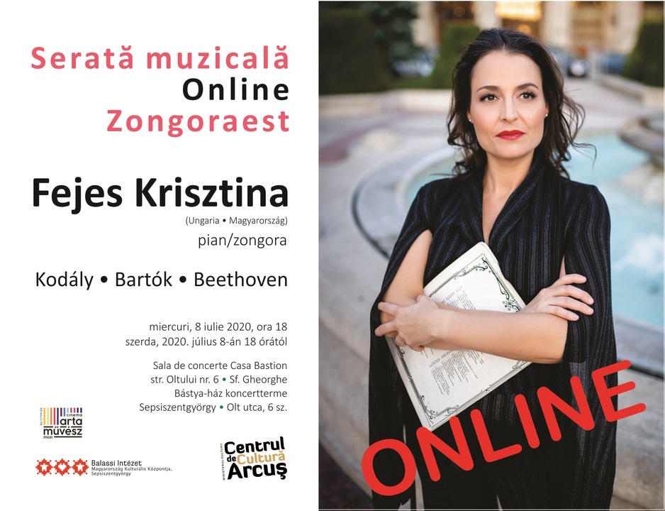 Serată muzicală de pian online - Fejes Krisztina