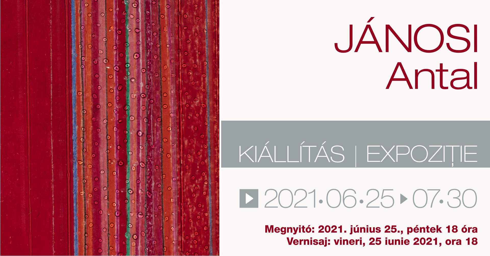Exhibition of the graphic artist Jánosi Antal 