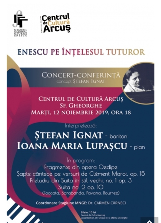 Koncert - „Enescu – mindenkinek közérthető módon”